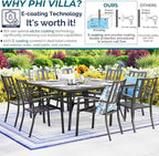 PHI VILLA 9 Pieces Outdoor Dining Set - Image 2