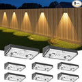 NIORSUN Solar Fence Lights, 8 Pack Deck Light, Led Lights Warm White Outdoor by NIORSUN