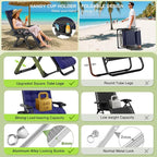 Suteck Zero Gravity Chair Set of 2, Reclining Camping Lounge Chair w/Removable - Image 4