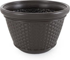Suncast 6 Pack Decorative Wicker Garden Hose Holder Pot - Image 5