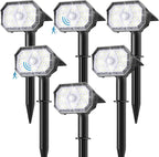 Brightown 6 Pack Solar Motion Lights Outdoor Waterproof, Motion Sensor Spot by Brightown