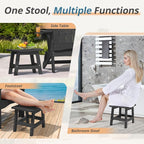 LUE BONA Outdoor Adirondack Ottomans, Footrest Footstool Set of 2, Outdoor Foot - Image 4