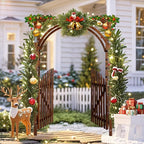 VINGLI 85in Wooden Arbor, Wedding Arch - Image 8