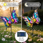 Hexagram Butterfly Garden Decor, Butterfly Solar Lights - Image 3