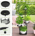 TOSKING 5 Tier Tall Plant Stand Indoor Outdoor, Heavy Duty Corner Plant Stand - Image 7