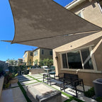 SUNLAX Sun Shade Sail 10' x 20' x 22.4' Brown Rectangle Canopy Sail Shade Cover by SUNLAX