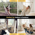 ADVOKAIR Hammock Chair Large 70.9"x47.2", 32% Bigger XXL Hanging Swing Chair - Image 5
