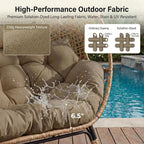NICESOUL Indoor Outdoor Double Egg Chair - Image 6