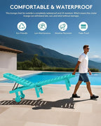 SERWALL Patio Chaise Lounge Chair, HDPE Outdoor Lounge Chair - Image 5