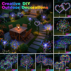 btfarm 6 Pack Solar Garden Lights Outdoor, 8 Modes Firework Lights Solar Powered - Image 4