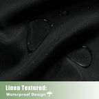 HolidayIdeas Outdoor Curtains for Patio Waterproof, 6 Panels - Image 2