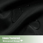 HolidayIdeas Outdoor Curtains for Patio Waterproof, 6 Panels - Image 2