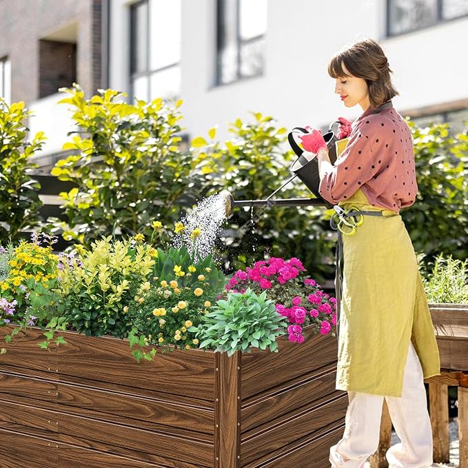 SnugNiture 2 Pcs 4x2x2FT Raised Garden Bed Galvanized Planter Garden Boxes - Image 7