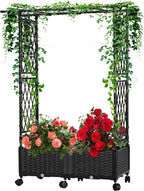 Planter with Trellis Raised Garden Beds, 4.5ft Tall with Screen Indoor Outdoor - Image 8