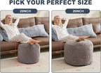 Pouf Ottoman Foot Stools with Foam Small Ottoman - Image 2