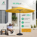 JEAREY 9FT Outdoor Patio Umbrella Market Umbrella - Image 3