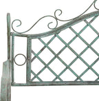 SAFAVIEH Outdoor Collection Abner Victorian Antique Dark Green Wrought Iron - Image 8