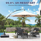 Aoxun Aluminum Patio Furniture Set - Image 2