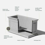 Veradek Brixton Series Large Plastic Planter - Image 3
