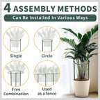 TCBWFY Plant Support Stakes for Large Heavy Plants, Interlock Garden Supports - Image 4