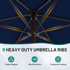 AreShark 7.5FT Patio Umbrella Table Market Umbrella - Image 3