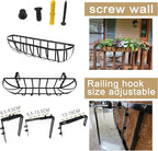 4pack 30-inch Window Sill Window Railing Planters - Image 5