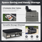 HAPPYGRILL Patio Rattan Wicker Daybed - Image 7