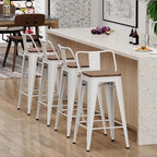 Yongchuang 24 inch Metal Bar Stools Set of 4 Counter Height Barstools Farmhouse - Image 7
