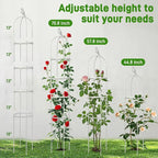 6ft Garden Obelisk Trellis for Climbing Plants-Rustproof Metal Pipe - Image 2