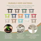 WestinTrends Malibu Low Outdoor HDPE Round Patio Coffee Table - Image 6