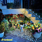 Anordsem Solar Garden Lights Outdoor: 8 Removable Fiber Optic Fabric - Image 7