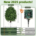 QIANYUN Boxwood Topiary Bush – Artificial Shrubs - Image 3