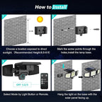 Tuffenough Solar Outdoor Lights 2500LM 210 LED Security Lights - Image 6