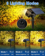 Fabrito Large Solar Spot Lights Outdoor 4 Pack, 1000 Lumens High Brightness - Image 3