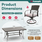 Pamapic 7 Piece Patio Dining Set - Image 5