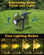 Solar Spot Lights Outdoor, 4 Pack Outdoor Solar Lights - Image 4