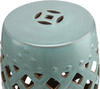 Outsunny 13" x 18" Ceramic Garden Stool - Image 8