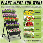 Homdox 2 Pack Vertical Garden Bed, 5 Tiers Vertical Raised Garden Planter - Image 5