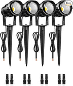 6W 700LM Low Voltage Landscape Lighting, 12V AC/DC 3000K Warm White LED Low by Wilawels
