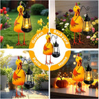 Garden Decor Chicken Solar Statues, Unique Garden Statues Chicken - Image 4
