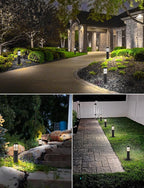 SUNVIE 12-Pack Low Voltage Landscape Pathway Lights 3W Outdoor Landscape - Image 6