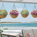 2 Pack 16 Inch Hanging Planters - Image 6