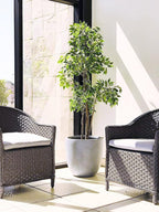 Kante 14 Inch Dia Round Concrete Planter, Indoor Outdoor Large Plant Pot - Image 5