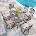 PHI VILLA 7 Pieces Patio Dining Set - Image 6