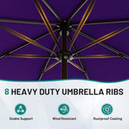 AreShark 9 FT Patio Umbrella for Outdoor, Outdoor Table Umbrella - Image 3