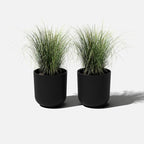 Veradek Round Black Plastic Planter Pots - Image 8