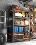 AOAORRG Set of 3 Garage Shelving Heavy Duty Storage Shelves, Metal Adjustable - Image 8