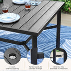 Patio Dining Set 9 PCS, 8 Stable Outdoor Dining Chairs - Image 7