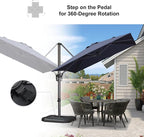 PURPLE LEAF 8'×8' Patio Cantilever Umbrella - Image 5