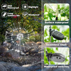 Anordsem Solar Garden Lights Outdoor: Fireworks Light Waterproof - Image 5